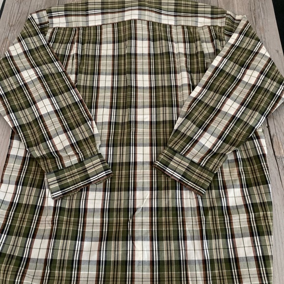 VINTAGE RARE Paolo Gucci Mens Long Sleeve Plaid Button Shirt 105 Large (READ)👇 - Picture 8 of 9